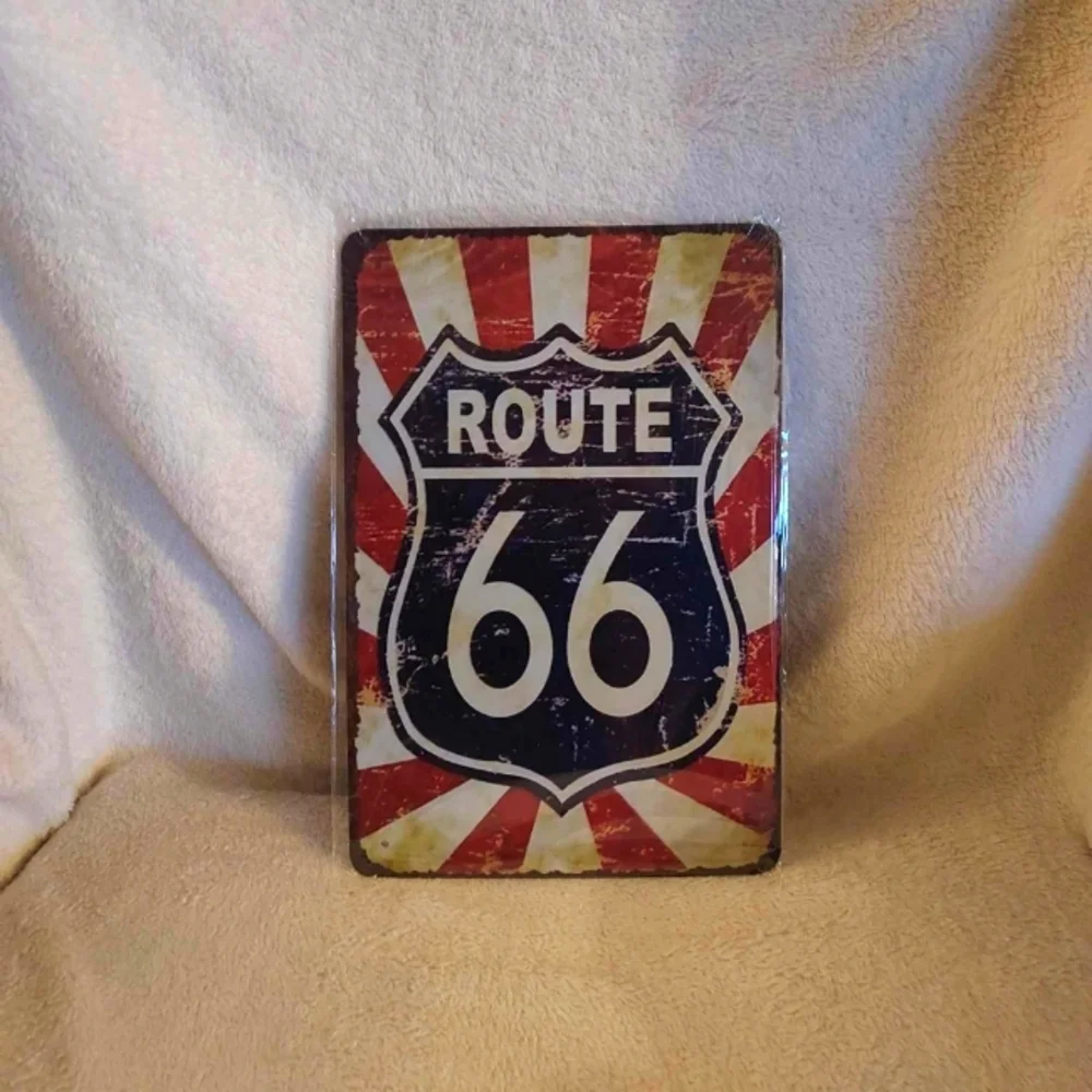 Route 66 tin sign